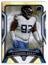 2024 Topps Resurgence Refractor - T'Vondre Sweat Rookie Card #194 Titans. rookie card picture