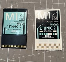 Korg PCM Data Memory Program Card MSC-013 MPC-013 Set Ethnic 2