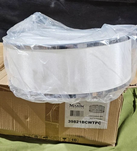 Maxim Metro 3-Light Flush Mount Polished Chrome - 39821BCWTPC - Picture 1 of 4