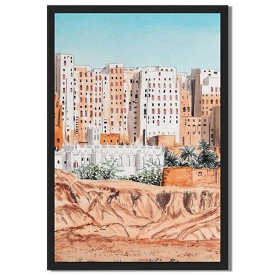 Ancient Cityscape Wall Art Oil Paintings Reproduction