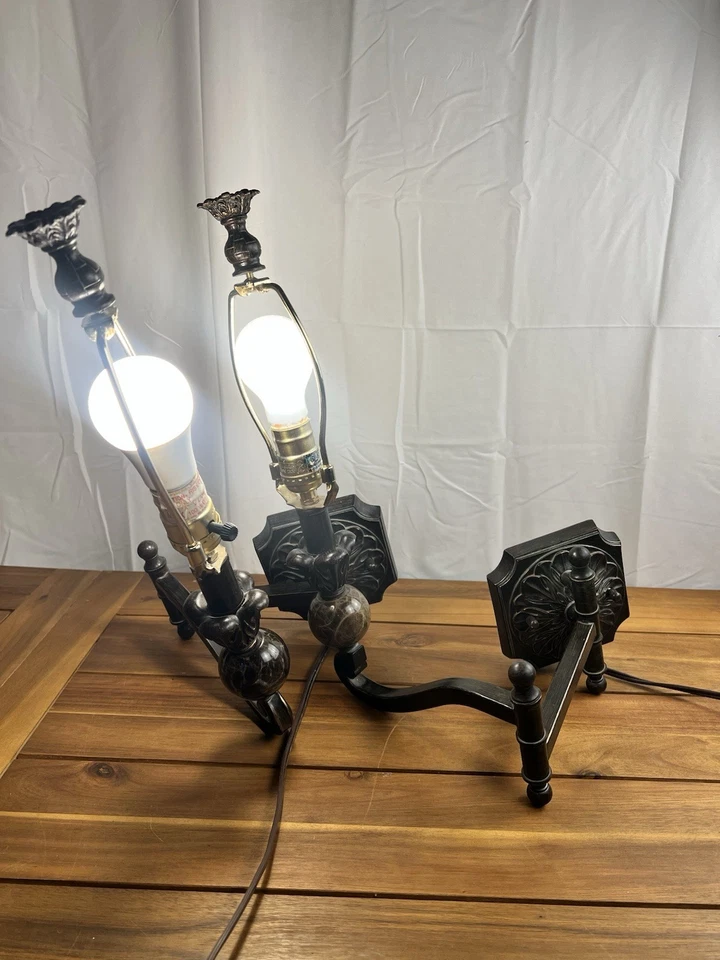 Par de apliques de pared vintage Pacific Coast Lighting 2003 brazo retráctil Foto 3 de 4