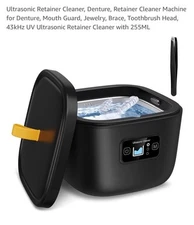 Ultrasonic Cleaner 255ML For Dental Denture Mouth Guard Aligner Retainer