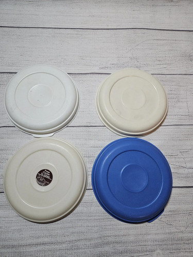 Vintage Rubbermaid Replacement Lid #2 -ONE LID ONLY- Round 6" - Various Colors