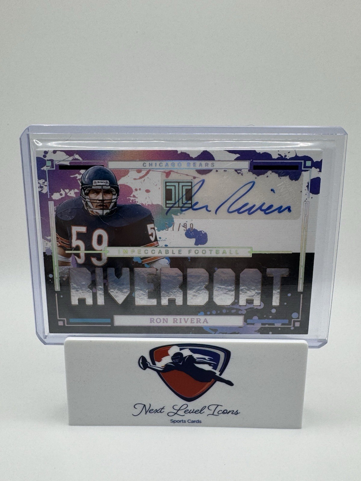 Panini 2025 Impeccable Ron Rivera Riverboat! Auto /99