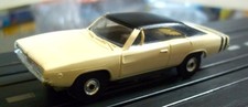 AURORA VINTAGE TJET GOOD HO 1407 DODGE CHARGER WHITE BLACK RUN CHASSIS TYCO