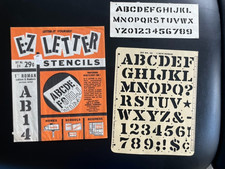 1964 E-Z Letter Stencil Company Set No. 24 1 ...