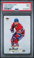 2024 UD FLEER ULTRA MEDALLIONS #M-4 LANE HUTSON PSA 9