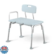 Medline Tub Transfer Bench and Shower Chair with Microban Antimic