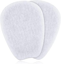 3 Pairs Large Felt Shoe Tongue Pads Cushion Inserts for Comfort White