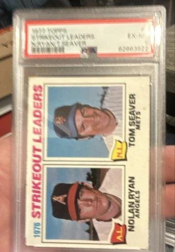 1977 Topps - League Leaders Nolan Ryan, Tom Seaver #6
