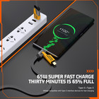 Bulk Lot 30/ 4-in-1 Fast USB Charging Cable, 64W, 3.3ft, USB A/C to C/Lighting — photo 4