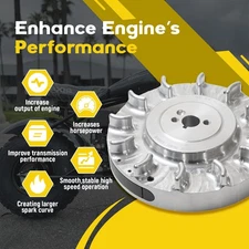 Racing Billet Flywheel Predator 196/212cc & Honda GX160 GX200 Mini Bike Non-Hemi