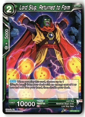 Lord Slug, Returned to Form BT4-061 Colossal Warfare Dragon Ball Super Common NM
