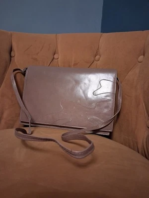 1980s Vintage Real Leather Shoulder Bag - Image 1 of 4