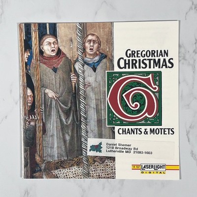 Capella Gregoriana   Gregorian Christmas CD 1993 Chants & Motets LaserLight