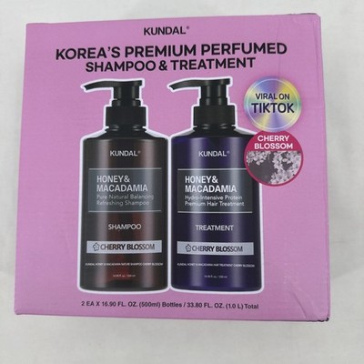 Kundal Premium Honey Macadamia Shampoo & Treatment 16.90 fl oz Cherry Blossom
