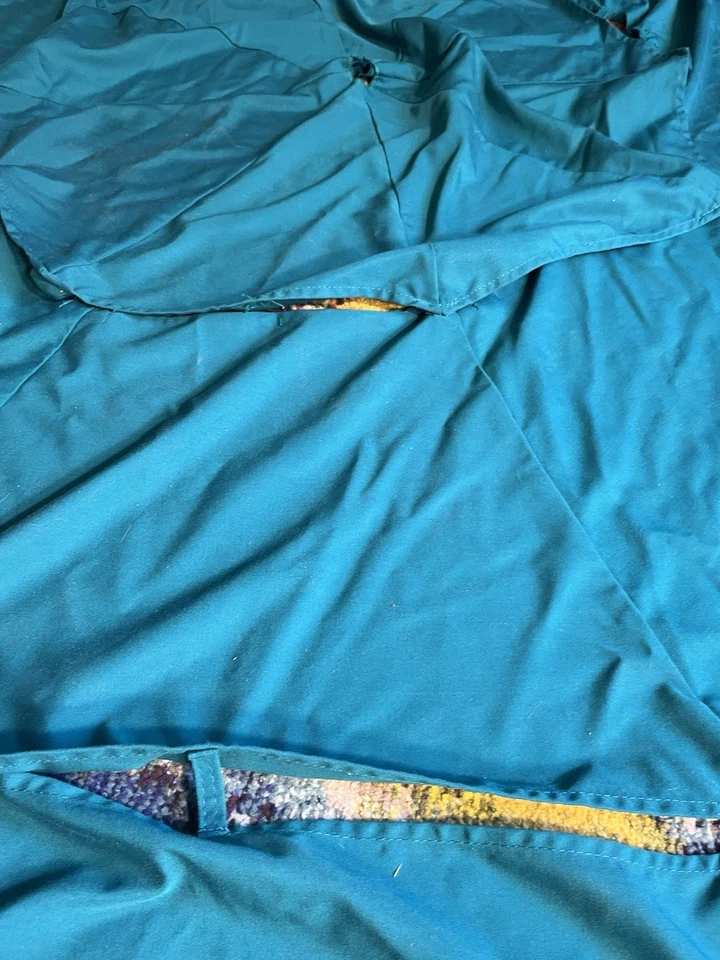 Elite shade 9ft 3 Tier Umbrella Replacement. Teal. Umbrella only, No Frame.  - Image 4 of 4