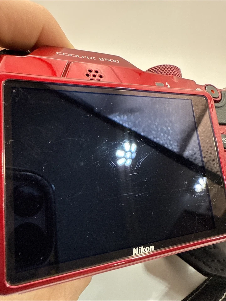 Nikon Coolpix B500 16MP Digital Camera Red 40x Optical Zoom (WORKS) (READ DESC) - Image 3 of 4