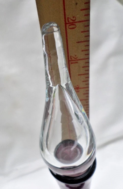 Botella jarra vintage amatista púrpura soplada a mano 10" h Foto 4 de 4