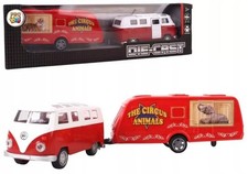 Metall Van mit Zirkus Wohnwagen Spielzeugauto, 3+