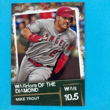 Mike Trout 2020 Topps Warriors of the Diamond Gold #19 39/50 LA Angels