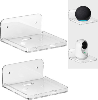 Wall Mount Floating Shelves for 2 Pcs Camera Mini Speaker Shelf Baby Monitor - C