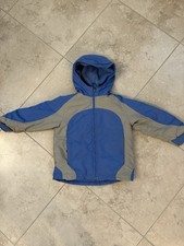 L.L. Bean Youth Children's Winter Jacket Coat Medium 5/6 Blue Gray Unisex Hood