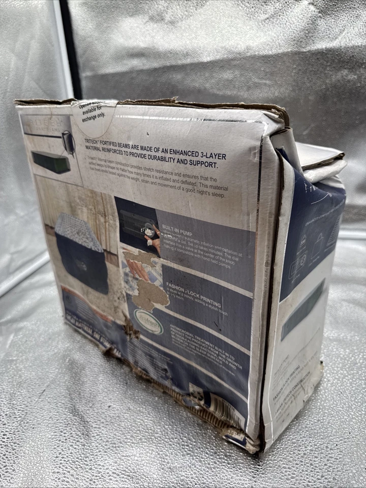 Colchón de aire doble Bestway 67883E Tritech Fashion Flock 20" con bomba incorporada. s5 Foto 4 de 4