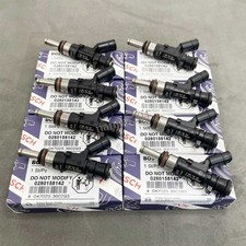 8x Fuel injector Set 0280158142 for Mercedes C63 ML63 AMG W216 W204