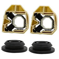 Upper Lower Radiator Mount,4Pack Rubber Radiator Water Tank Support 