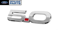 2015-2023 Mustang GT 5.0 Genuine Ford OEM Chrome 5.5" Passenger Side RH Emblem