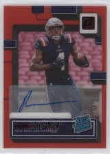2022 Panini Clearly Donruss Rated Rookie Red 21/49 Pierre Strong Jr Auto 0qr6
