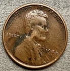 1924-S Lincoln Wheat Cent -[VF] Very Fine -Higher Grade Goiter Neck Variety A968