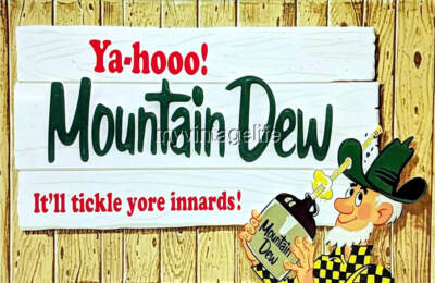 MOUNTAIN DEW NOT FOOD 2'' x 3'' Fridge MAGNET  vintage Art YA-HOOO