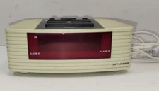 Vintage Spartus Digital Alarm Clock- 9 volt battery back-up- Model 127961-Works!
