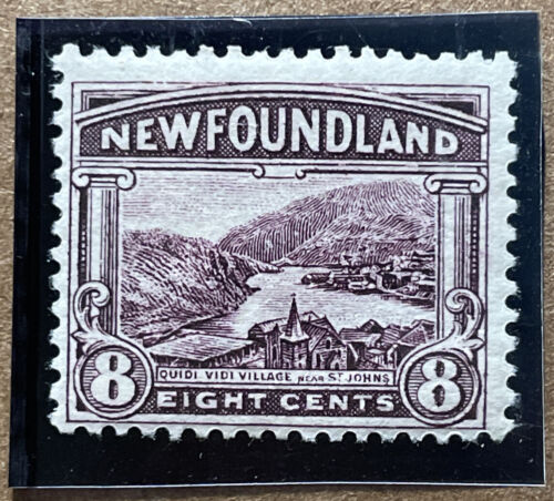 1923-24 Newfoundland Quidi Vidi 8c Stamp | SG #155 Sc #137 Mi #120 | MHR OG - Afbeelding 1 van 4