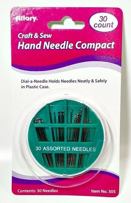 Hand needles, assorted, compact case 30ct (750557003053)