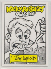 2010 Topps Wacky Packs Packages JAY LYNCH Sketch Card HUNGRY JERK Old School S.1