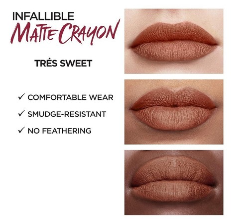 L'Oreal Paris Infallible Matte Lip Crayon Choose your Shade!! - Picture 3 of 5