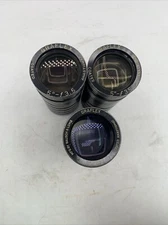 Lot Of 3 GRAFLEX Coated Anastigmat Camera Projection Lens 5" f: 3.5 See Pics