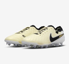 Nike Tiempo Legend 10 Elite FG Lemonade Black Gold Coin DV4328-700 sz 7.5 Men's