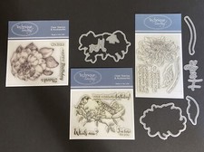 3 Technique Tuesday Stamp Sets  Die - Camellia, Chrysanthemum, Magnolia