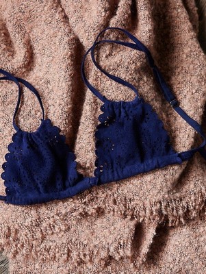 suede bralette