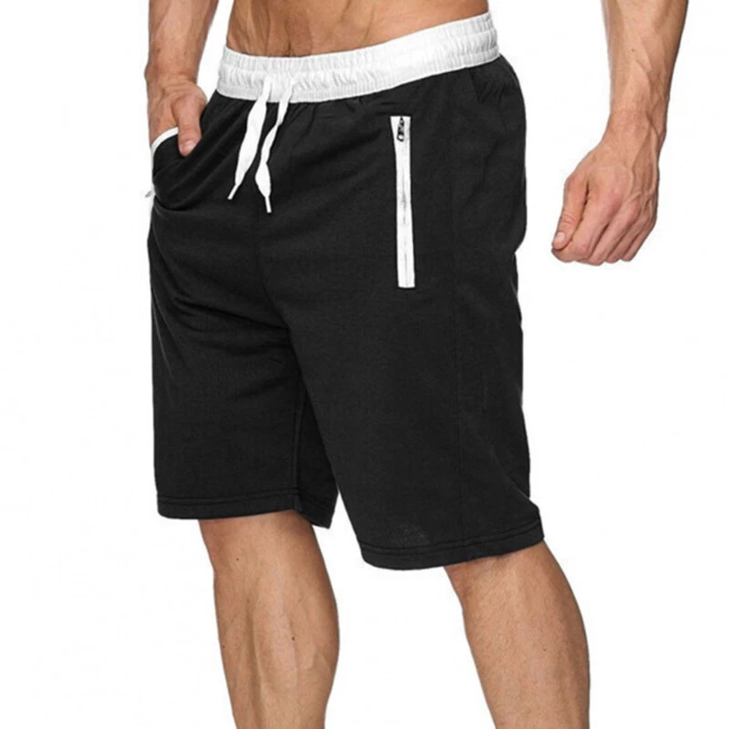 Pantalones Cortos Deportivos Con Cremallera Para Hombre Shorts Deportivos  Rápido