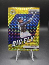 2022 Panini Mosaic - Javier Baez - Big Fly Yellow Reactive Prizm /99 - Tigers
