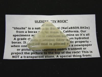 (r33-40) 1-5/8'' Ulexite stone Mineral TV rock Boron, CA from borax mine specimen