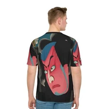 Toyohara Kunichika Kawarazaki as Daroku Men T-shirt Ukiyo-e Japanese Fine Art 