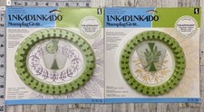 CIRCLE  OVAL WHEEL Lot of 2 INKADINKADO Stamping Gear for Cling Stamps Designs