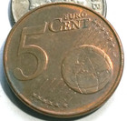 BARELY CIRCULATED 2000 5 EURO CENT NETHERLANDS COIN VACATION CHANGE
