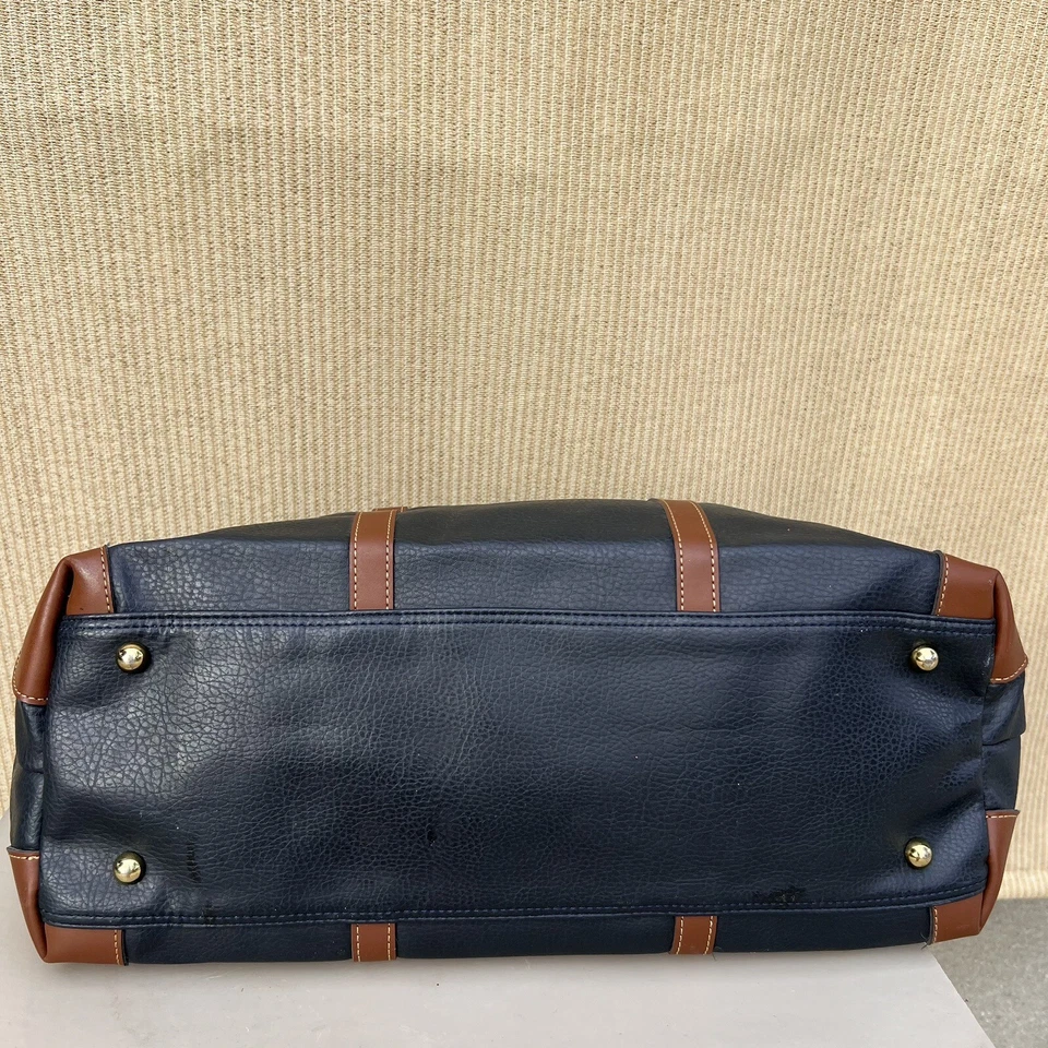 Bolso de mano Rudolph Valentino Boston Travel Laggage en marrón negro Foto 3 de 4